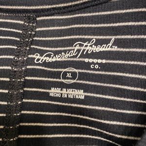 Women’s black/white striped long sleeve